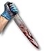 Rubber Johnnies International Bloody Kitchen Knife, Myers Style, Realistic, Movie Prop, Halloween, Horror