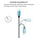 JSDOIN (1M/3FT-3Pack)(2M/6FT-1Pack) Nylon Braided USB Charging & Syncing Cord Compatible Charger, X iPhone 8 8 Plus 7 7 Plus 6s 6s, Plus 6 6 Plus iPad iPod Nano