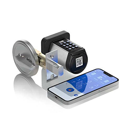 Smart Lock, 5 in 1 Smart Deadbolt Door Locks Compatible with Alexa