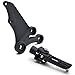 Krator BFR004-B (Front) Foot Rests Kit for Suzuki 600 2006-2010 / GSXR 750 2006-2008 Frame Fitting Stay Footrests Step Bracket Assembly, Black