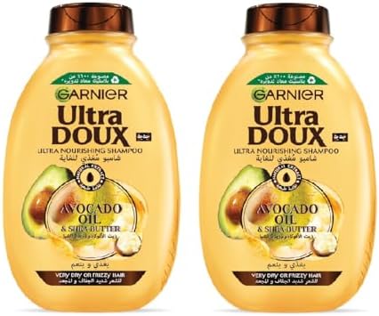 GARNIER Shampoo Ultra Doux Mit Hafer – 400 Ml, Für Empfindliche Kopfhaut, Dermatologisch Getestet