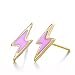 30 Pairs Gold Plated Stainless Steel Post Small Cute Multiple Animal Flower Faux Pearl CZ Stud Earrings Set for Girls Kids New Year Christmas Gift
