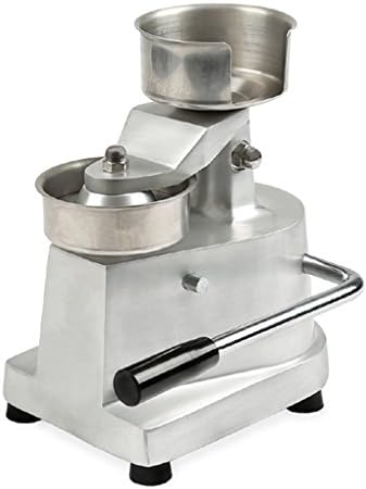 Vertes 130 mm Hamburger Press (130 mm Diameter, incl. 500 Burger Discs, High-Quality Design, Stainless Steel and Aluminium)