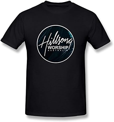 BYONE Hillsong Worship Outcry Tour Cotton O-Neck T Shirt For Mens Black XXL