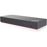 ThinkPad Universal USB-C Dock (40AY0090) + EDealer Starter-Set - 1-Kabel-Docking, 100W Laden, Für Homeoffice & Büro
