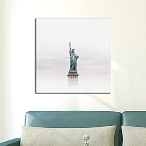 Square Statue of Liberty in The Fog