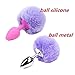 genbz Longer Fluffier Fox Tail Butt Plug Backyard Stopper Sex Toys Adult Couples Game Flirting Game(Multi-Color,Ball Silicone)thumb 1