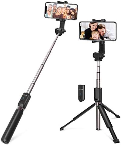 Selfie Stick Bluetooth, BlitzWolf 35 inch Super Long Extendable Selfie Stick with Wireless Remote and Tripod for iPhone Xs MAX/XR/XS/X/iPhone 8/8 Plus/iPhone 6/Galaxy S9/S9 Plus/Note 8/S8/S8 Plus/More