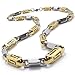 KONOV Stainless Steel Mens Necklace Link Chain - Gold Silver
