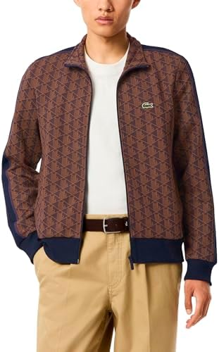 Lacoste Men's Long Sleeve Aop L Full Zip Hoodless Blouson Jacket W