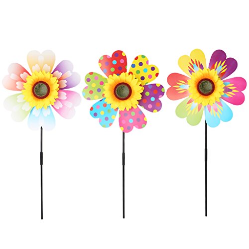 Lvyuanda Colorful Wheel Wind Spinner - Sunflower - Thumbnail 7