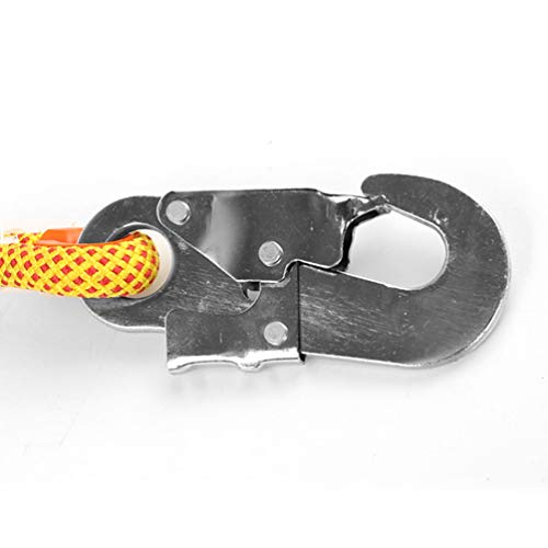 Dupeakya Stretch Safety Lanyard 25KN High-Altitude Safety Rope Fall Protection self-Locking Device Shock Absorber for Construction - Thumbnail 4
