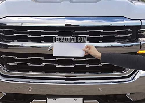 Decaldino Truck Emblem Wrap Kit for Chevy Models Bowtie Badge Decal Iridescent Pearl Tricoat