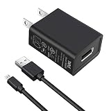 TAPLE Kindle Fire Charger, [UL Listed] AC Adapter Rapid Charger with 5 Ft Micro-USB Cable Compatible Kindle Fire HD, HDX 6" 7" 8.9" 9.7", Fire 7 8 10 Tablet and Phone, Tab Power Supply Cord