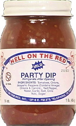 Hell on the Red Salsa, Dip Party Mild, 16 Ounce (Pack of 12)