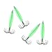 FLAMEER 4pcs Shrimp Prawn Fishing Lures Squid Jigs Hooks Freshwater Saltwater Bait