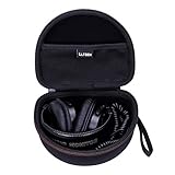 LTGEM EVA Hard Case for Sony MDR7506 & MDRV6 Professional Large Diaphragm Headphone (Black)