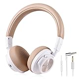 Headphones, Red Ant R490 On-Ear Lightweight Headphones with Mic and Detachable Cable 3.5MM Jack (white)