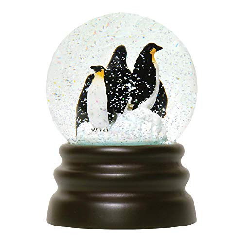 WHAT ON EARTH Musical Snow Globe - Adorable Penguins - Plays Let It Snow