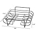 Urban Deco Rib Racks for Smoking Grill Racks for BBQ Non Stick Steel Roasting Standing Grill Rack - Holds 4 Smoker Rib Rack for Grilling & Barbecue (Black-2Pack)