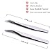 FAMILIFE Volume Lash Tweezers Set Eyelash Extension Curved Tweezers for Pick up and Isolation Create Fan in Lashing Application with Storage Case