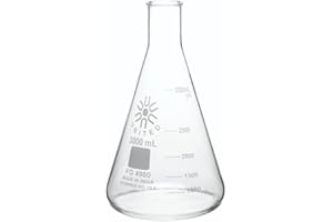 United Scientific™ FG4980-3000, 3000mL (3L) Borosilicate Glass Erlenmeyer Flask (Single)