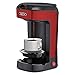 BELLA Scoop One Cup Coffee Maker, 8.5 x 10.3 x 5.1 inches, Red & Stainless Steel