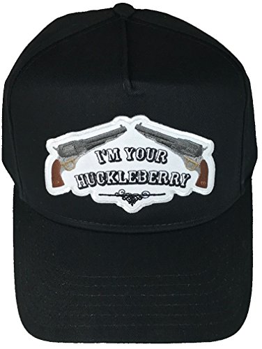 I'M YOUR HUCKLEBERRY WITH CROSSED PISTOLS HAT - BLACK - Veteran Owned Business