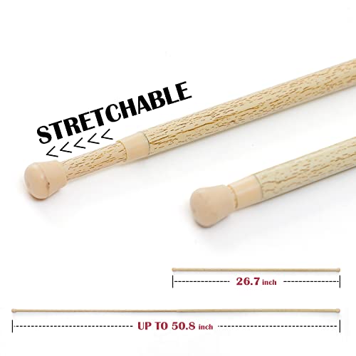 French Door Curtain Rods No Drill Cafe Curtain Rod for Tier Curtains