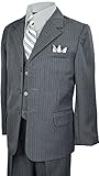 Boys Pinstripe Suit with Matching Tie Size 2-20