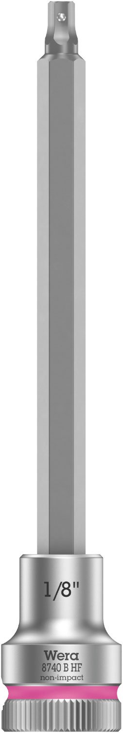 Wera 05003081001 8740 B Holding Function Zyklop In-Hex Bit-Socket, Bright Pink, 1/8" x 107 mm