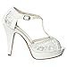TOP Moda Hy-5 Open Toe Crochet High Heel Sandals