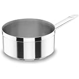 Lacor Casserole Haute Inox 24 Cm 5,5L - Qualité Professionnelle Espagnole