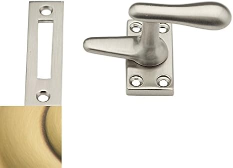 Baldwin 0496060 cierre para ventana batiente, latón antiguo con café