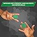 THERABAND Hand Exerciser, Ball For Hand, Wrist, Finger, Forearm, Grip Strengthening & Therapy, Squeeze Ball to Increase Hand Flexibility & Relieve Joint Pain, Green, Medium