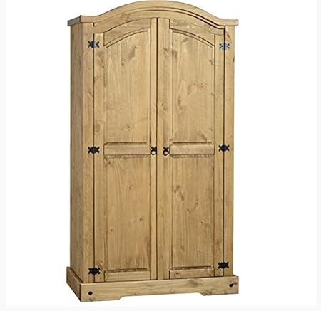 Seconique Convenient 2 Door Pine Wardrobe Manufacture From Solid
