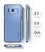 Spigen Thin Fit Galaxy S8 Case with Premium Matte Finish Coating and QNMP Compatible for Samsung Galaxy S8 (2017) - Coral Blue