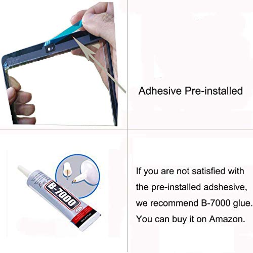 image for T Phael Black Touch Screen Digitizer Repair Kit for iPad 9.7