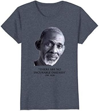 Womens Dr. Sebi T Shirt Medium Heather Blue