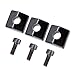 MagiDeal 3 Pieces Electric Guitar Locking Nut Clamp&Screws for Floyd Rose Tremolo Bridge - Black