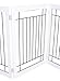 Internet’s Best Traditional Wire Dog Gate | 4 Panel | 30 Inch Tall Pet Puppy Safety Fence | Fully Assembled | Durable MDF | Folding Z Shape Indoor Doorway Hall Stairs Free Standing | White