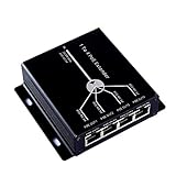 OdiySurveil(TM) 4-Port 10/100M IEEE802.3at (Power-in) to IEEE802.3af (Power-Out) PoE Extender for Ethernet/PoE Power