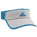 adidas Women's Adizero II Visor, Clear Onix/Bright Cyan/Dappled Print, One Size