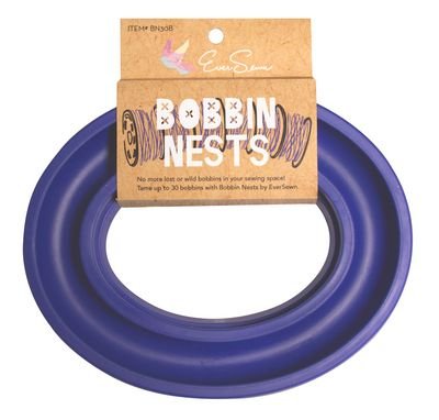 Ever Sewn Bobbin Nest~Dk.Blue, Bobbin Ring,Storage,Holder, Regular Size
