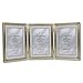 Lawrence Frames Bead Border Design, 5x7 Triple, Satin Gold