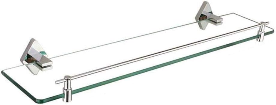 LQUIDE Estantería de Almacenamiento de baño de Vidrio de una Sola Capa
