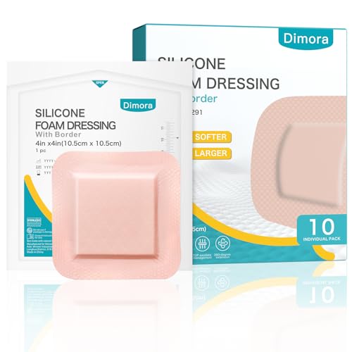 Dimora Silicone Foam Dressing 4"x4" Hidradenitis