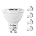 Ascher GU10 COB LED Bulbs, 50W Halogen Bulbs Equivalent, 7W, 550LM, 5000K Daylight White, Dimmable, LED Light Bulbs, MR16 GU10 Base/Pack of 4