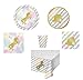 Unicorn Party Supplies, Disposable Plates, Napkins, Cups, Bowls, Tablecloth, Unicorn-Theme Party Supply Pack, 6-Piece Bundle