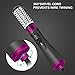 Hair Dryer With Brush, AOIEORD One Step Hair Dryer And Styler, Auto-rotating Detangle Hot Air Brush With 2 Brush Attachments (Gray)